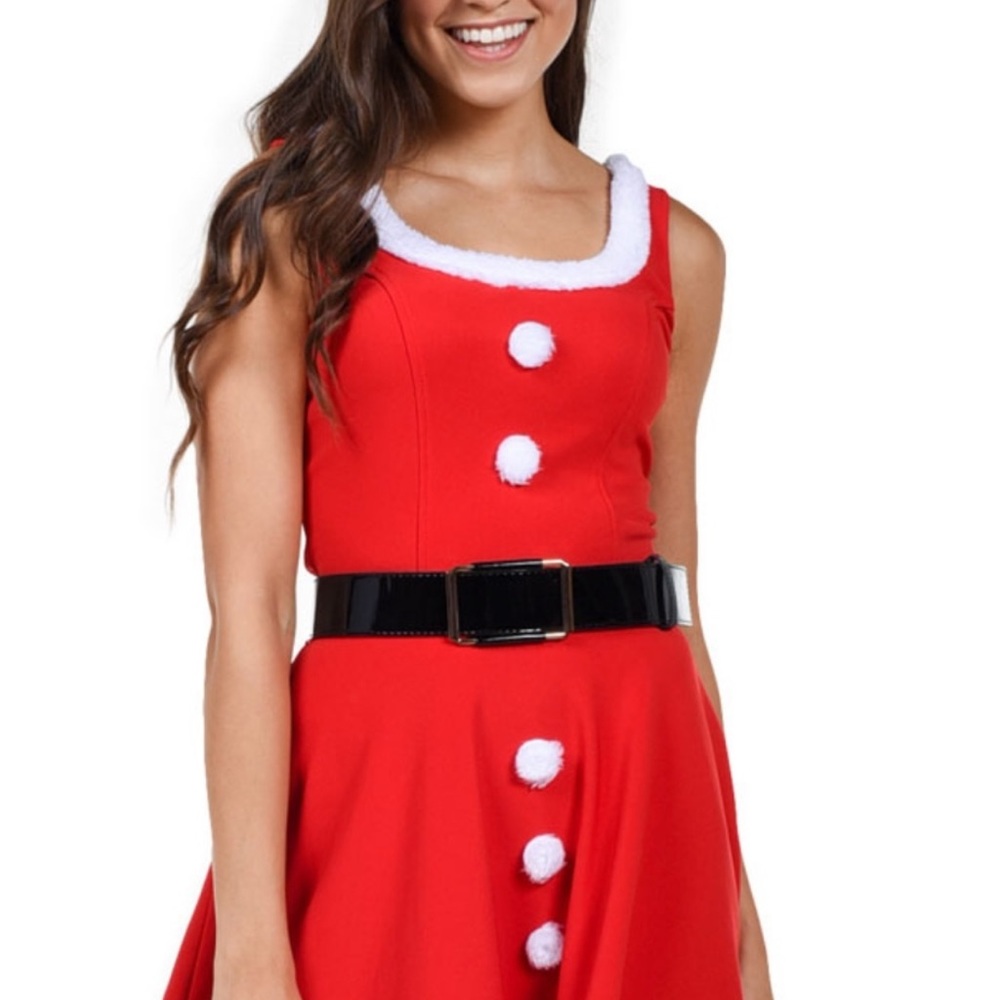 Tipsy Elves Mrs. Claus Costume Christmas Dress Size Medium